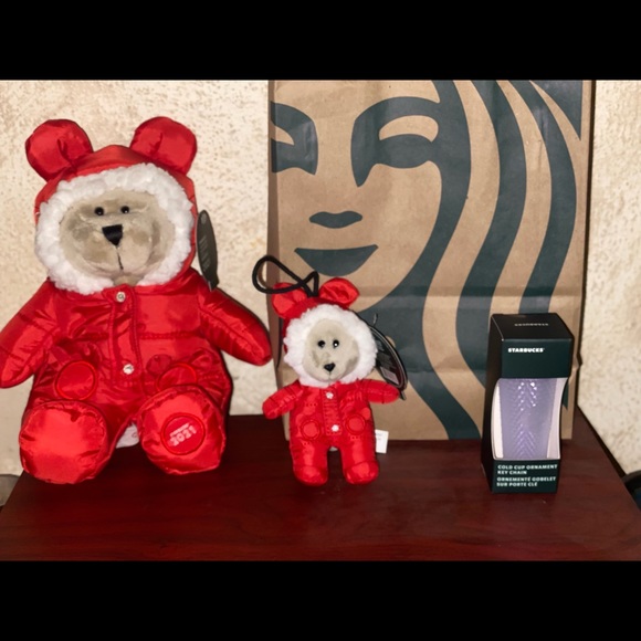 Starbucks 2021 Bearista bear, Bearista ornament & cold cup ornament - Picture 5 of 5